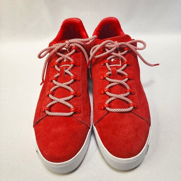 PUMA Red Suede Leather Limited Edition Sneakers - Picture 3 of 15